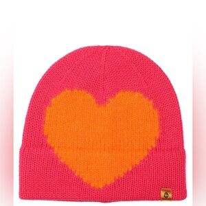 Kurt Geiger Fuzzy Heart Beanie